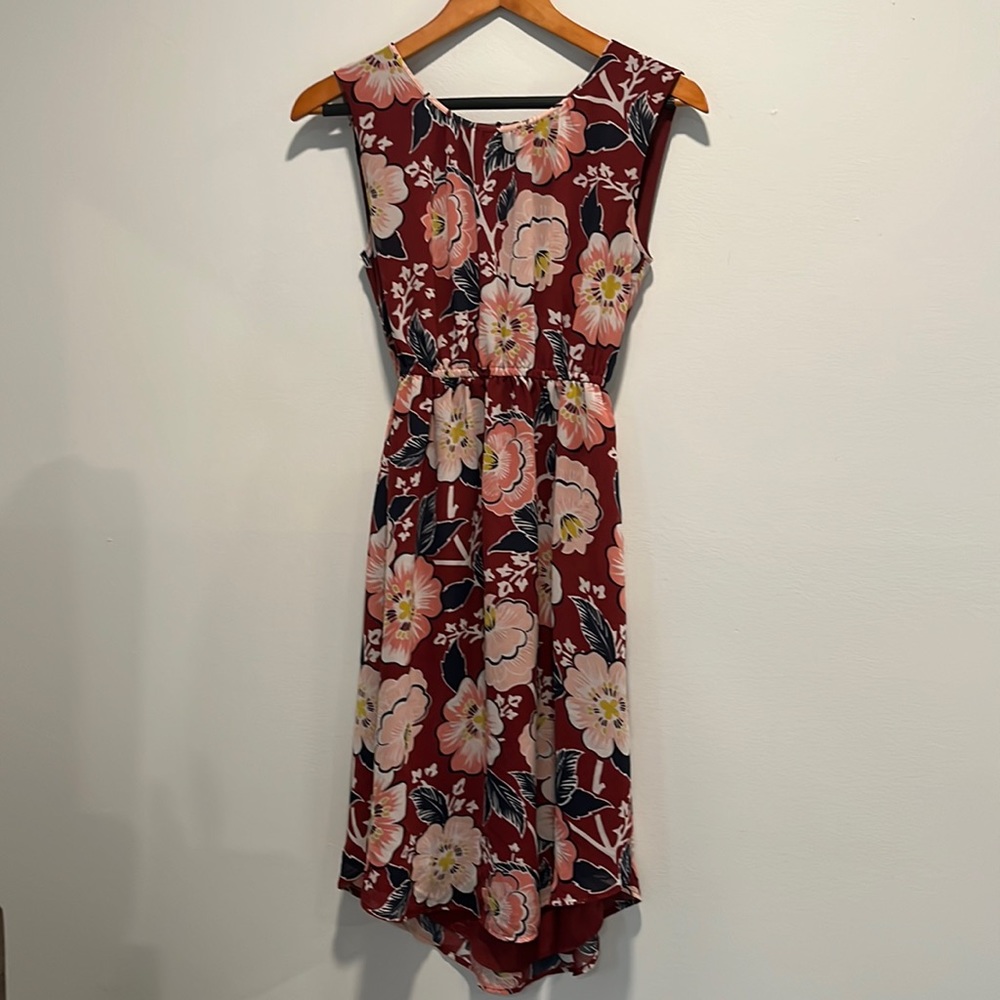 LOFT Floral Sleeveless Summer Dress